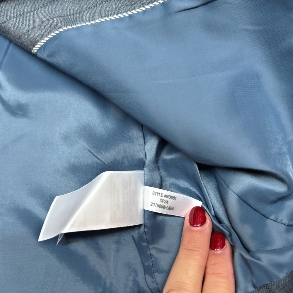 Madewell Women 00 Single-Breasted Blazer Yarn-Dyed Pinstripe NO881 Career Office - Picture 5 of 7